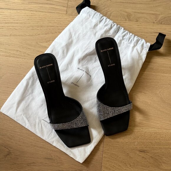 Black suede studio - madison sandal - Picture 6 of 7